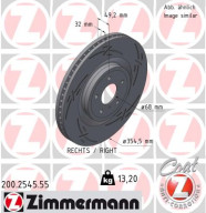200.2545.55 Brzdový kotouč BLACK Z ZIMMERMANN