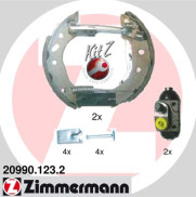 20990.123.2 ZIMMERMANN sada brzdových čeľustí 20990.123.2 ZIMMERMANN