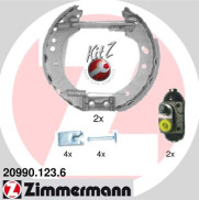 20990.123.6 ZIMMERMANN sada brzdových čeľustí 20990.123.6 ZIMMERMANN