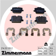 21433.170.2 Sada brzdových destiček, kotoučová brzda ZIMMERMANN