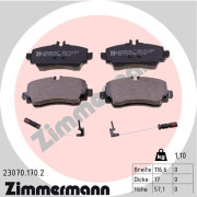 23070.170.2 Sada brzdových destiček, kotoučová brzda ZIMMERMANN