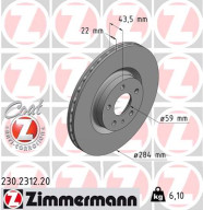 230.2312.20 Brzdový kotouč COAT Z ZIMMERMANN