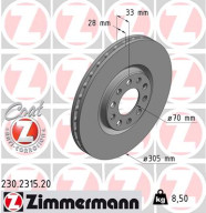 230.2315.20 Brzdový kotouč COAT Z ZIMMERMANN