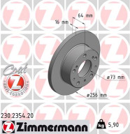 230.2354.20 Brzdový kotouč COAT Z ZIMMERMANN