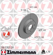 230.2357.20 Brzdový kotouč COAT Z ZIMMERMANN