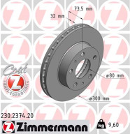 230.2374.20 Brzdový kotouč COAT Z ZIMMERMANN