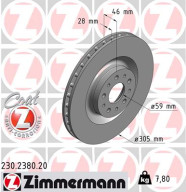 230.2380.20 Brzdový kotouč COAT Z ZIMMERMANN