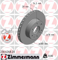 230.6268.20 Brzdový kotouč COAT Z ZIMMERMANN