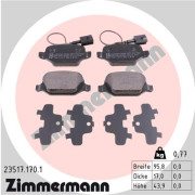 23517.170.1 Sada brzdových destiček, kotoučová brzda ZIMMERMANN