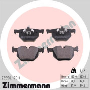 23550.170.1 Sada brzdových destiček, kotoučová brzda ZIMMERMANN