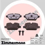 23623.970.1 Sada brzdových destiček, kotoučová brzda ZIMMERMANN