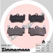 23694.165.1 Sada brzdových destiček, kotoučová brzda ZIMMERMANN