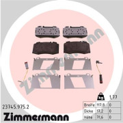 23745.975.2 Sada brzdových destiček, kotoučová brzda rd:z ZIMMERMANN