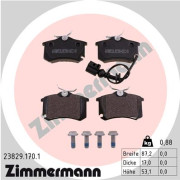 23829.170.1 Sada brzdových destiček, kotoučová brzda ZIMMERMANN