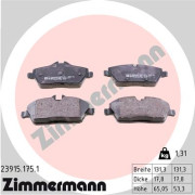 23915.175.1 Sada brzdových destiček, kotoučová brzda ZIMMERMANN