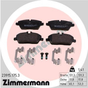 23915.175.3 Sada brzdových destiček, kotoučová brzda ZIMMERMANN