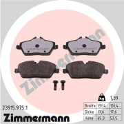 23915.975.1 Sada brzdových destiček, kotoučová brzda rd:z ZIMMERMANN