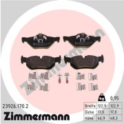 23926.170.2 Sada brzdových destiček, kotoučová brzda ZIMMERMANN