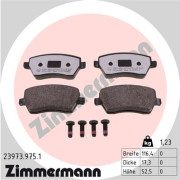 23973.975.1 Sada brzdových destiček, kotoučová brzda rd:z ZIMMERMANN