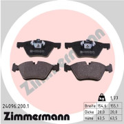 24096.200.1 Sada brzdových destiček, kotoučová brzda ZIMMERMANN