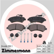 24466.190.1 Sada brzdových destiček, kotoučová brzda ZIMMERMANN