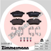 24559.180.2 ZIMMERMANN sada brzdových platničiek kotúčovej brzdy 24559.180.2 ZIMMERMANN