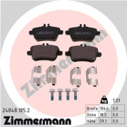 24848.185.2 Sada brzdových destiček, kotoučová brzda ZIMMERMANN