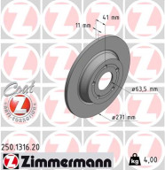 250.1316.20 Brzdový kotouč COAT Z ZIMMERMANN