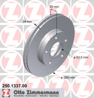 250.1337.00 Brzdový kotouč ZIMMERMANN