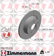 250.1351.20 Brzdový kotouč COAT Z ZIMMERMANN