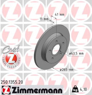 250.1355.20 Brzdový kotouč COAT Z ZIMMERMANN