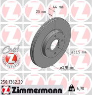 250.1362.20 ZIMMERMANN brzdový kotúč 250.1362.20 ZIMMERMANN