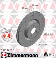 250.1373.52 Brzdový kotouč SPORT BRAKE DISC COAT Z ZIMMERMANN
