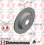 250.1378.20 Brzdový kotouč COAT Z ZIMMERMANN