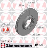 250.1379.20 ZIMMERMANN brzdový kotúč 250.1379.20 ZIMMERMANN