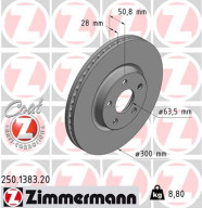 250.1383.20 Brzdový kotouč COAT Z ZIMMERMANN