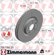 250.1384.20 Brzdový kotouč COAT Z ZIMMERMANN