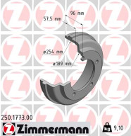 250.1773.00 Brzdový buben ZIMMERMANN