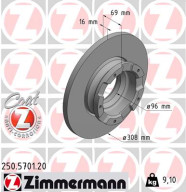 250.5701.20 Brzdový kotouč COAT Z ZIMMERMANN