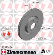 250.5706.20 Brzdový kotouč COAT Z ZIMMERMANN