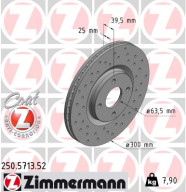 250.5713.52 Brzdový kotouč SPORT BRAKE DISC COAT Z ZIMMERMANN