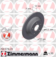 250.5716.20 ZIMMERMANN brzdový kotúč 250.5716.20 ZIMMERMANN