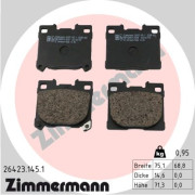 26423.145.1 Sada brzdových destiček, kotoučová brzda ZIMMERMANN