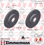 280.3153.53 Brzdový kotouč BLACK Z ZIMMERMANN