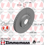 280.3161.20 Brzdový kotouč COAT Z ZIMMERMANN