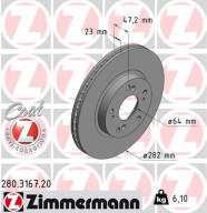 280.3167.20 Brzdový kotouč COAT Z ZIMMERMANN