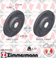 280.3171.53 ZIMMERMANN brzdový kotúč 280.3171.53 ZIMMERMANN