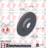 280.3198.20 Brzdový kotouč COAT Z ZIMMERMANN