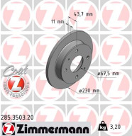 285.3503.20 Brzdový kotouč COAT Z ZIMMERMANN