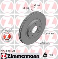 285.3506.20 Brzdový kotouč COAT Z ZIMMERMANN